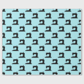 Nähmaschinenhandwerk schwarz geschenkpapier (Flach)