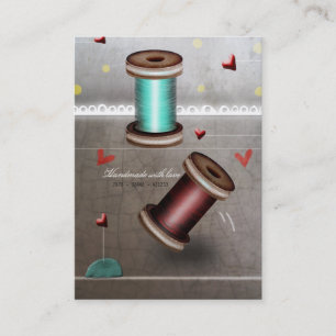 Nähmaschinennadel-Spule Nähen Geschäftskarte Visitenkarte