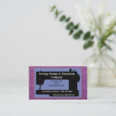 Nähmaschinenstandard, 3,5" x 2,0" Visitenkarte (Stehend Vorderseite)