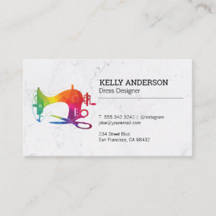 Nähmaschinescheren Vintag   Designer Visitenkarte