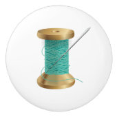 Nähmaterial für Nadel und Thread Keramikknauf (Vorderseite)