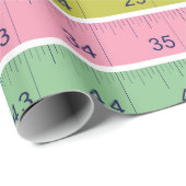 Nähmessstreifen Geschenkpapier (Rolleneckpunkt)
