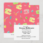 Nähmuster Einladung (Vorne/Hinten)