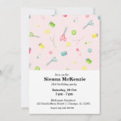 Nähmuster Einladung (Vorderseite)