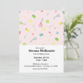 Nähmuster Einladung (Stehend Vorderseite)