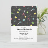 Nähmuster Einladung (Stehend Vorderseite)