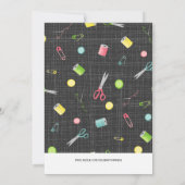 Nähmuster Einladung (Rückseite)