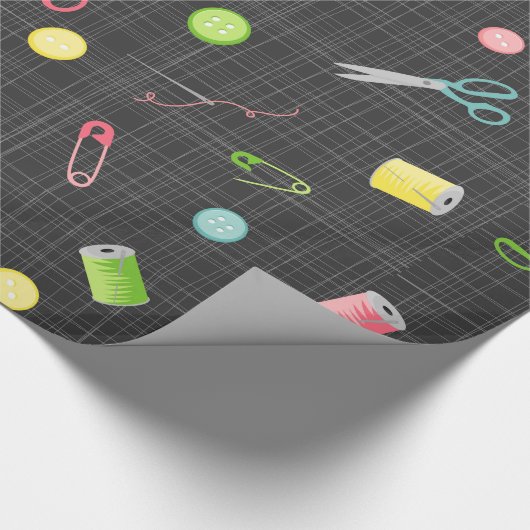 Nähmuster Geschenkpapier (Ecke)