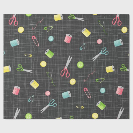 Nähmuster Geschenkpapier (Flach)