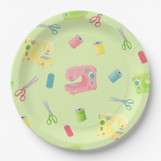 Nähmuster Pappteller (Vorderseite)