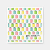 Nähmuster Serviette (Vorderseite)