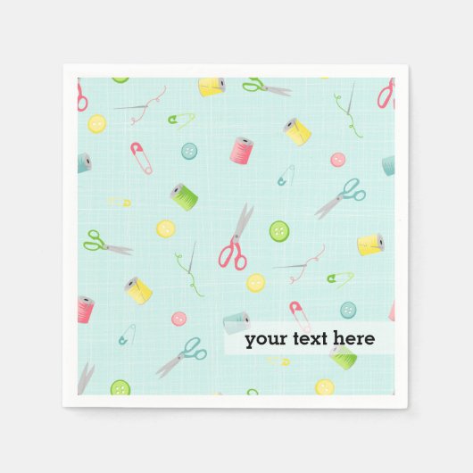 Nähmuster Serviette (Vorderseite)