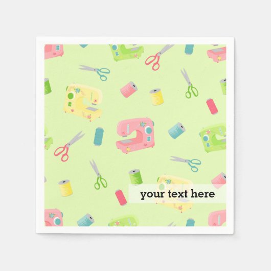 Nähmuster Serviette (Vorderseite)