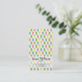 Nähmuster Visitenkarte (Stehend Vorderseite)