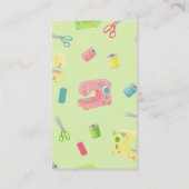 Nähmuster Visitenkarte (Rückseite)