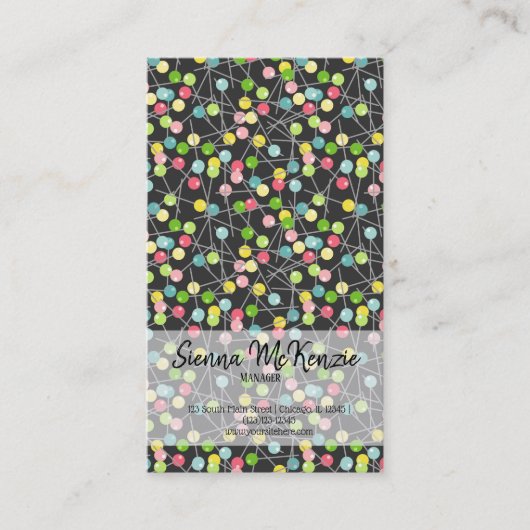 Nähmuster Visitenkarte (Vorderseite)