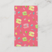 Nähmuster Visitenkarte (Rückseite)