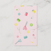 Nähmuster Visitenkarte (Rückseite)