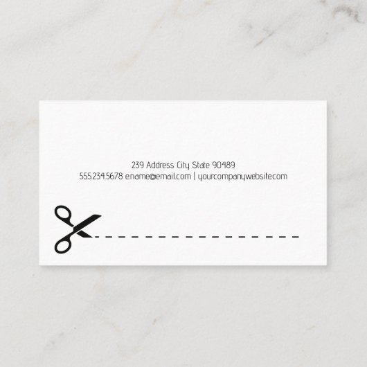 Nähnadel | Jean Fabric Visitenkarte (Rückseite)