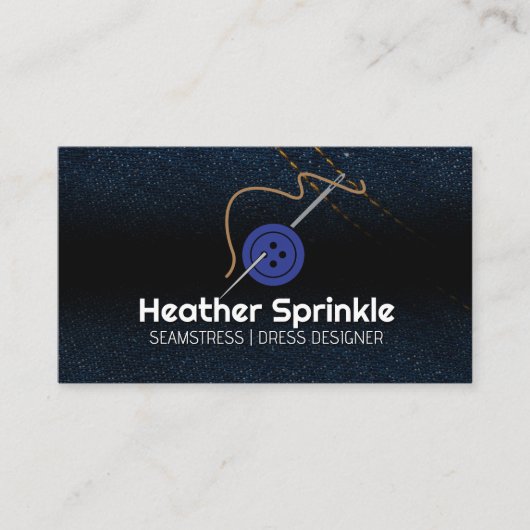 Nähnadel | Jean Fabric Visitenkarte (Vorderseite)