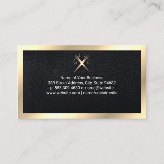 Nähnadel-Logo Visitenkarte (Rückseite)