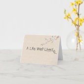 Nähnadel und Thread Beileid Vielen Dank Karte (Gelbe Blume)