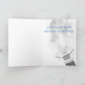 Nähnadel wirbelt Schneemann Weihnachtskarte Feiertagskarte (Innenseite)