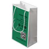 Nähnadeln Mode Geschäft Verpackung Kleine Geschenktüte (Rückseite Schrägansicht)