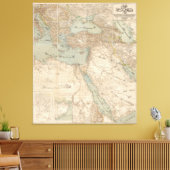 Nahost-Arabische Karte Leinwanddruck (Insitu (Wohnzimmer))