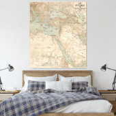 Nahost-Arabische Karte Leinwanddruck (Insitu (Schlafzimmer))