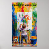 Nahost-Missionskarte Poster (Vorne)