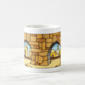 Nahost-Wüstenstadt durch antike Arche Kaffeetasse (Mittel)