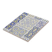 Nahöstliche Fliesen-Muster im Blau und im Gelb Fliese (Seite)