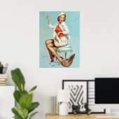 Nähpin Up Poster (Heimbüro)