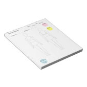 Nähplaner Notepad Notizblock (angewinkelt)