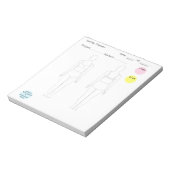 Nähplaner Notepad Notizblock (Rotiert)