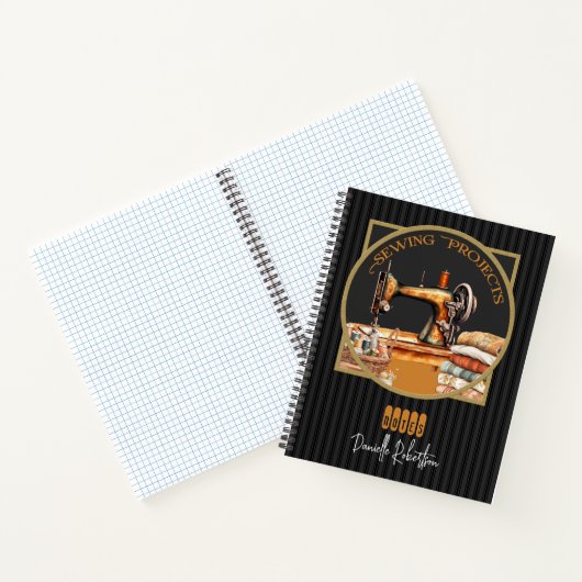 Nähprojekte Vintag Notizblock (Innenseite)