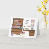 Nähraum 2 (personalisiert) karte (Gelbe Blume)