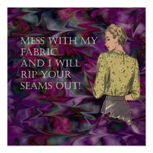 Nähraum Art Poster (Vorderseite)