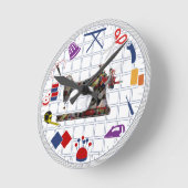 Nähraum - Wanduhr zum Thema (Winkel)