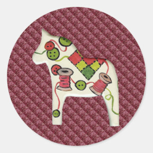 Nähraumaufkleber Runder Aufkleber