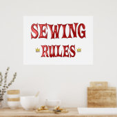 Nähregeln Poster (Küche)