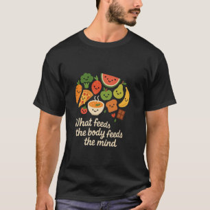 Nähren Sie Ihren Geist mit jedem Bissen - Lecker V T-Shirt