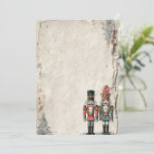 Nährstoffakzent unten Verlassen | Niedliches Weihn Einladung (Stehend Vorderseite)