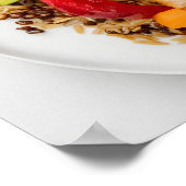 Nährstoffbalancierte Platte mit mageren Proteinen Poster (Ecke)