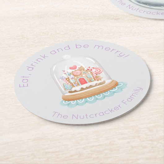 Nährstoffballett Land der Süßigkeiten Runder Pappuntersetzer (Angewinkelt)