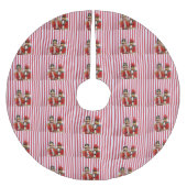 Nährstoffe auf Streifen Polyester Weihnachtsbaumdecke (Vorderseite)