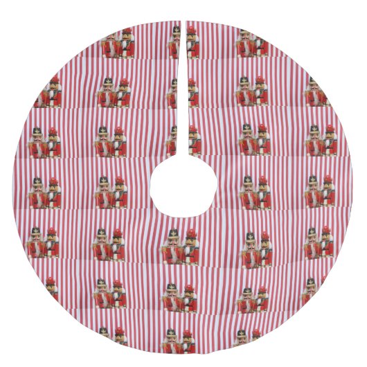 Nährstoffe auf Streifen Polyester Weihnachtsbaumdecke (Vorderseite)