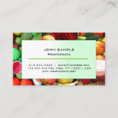 Nährstoffkunde Früchte, gesund Visitenkarte (Rückseite)