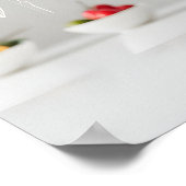 Nährstoffreiche Ernährung in der Herzschale Poster (Ecke)